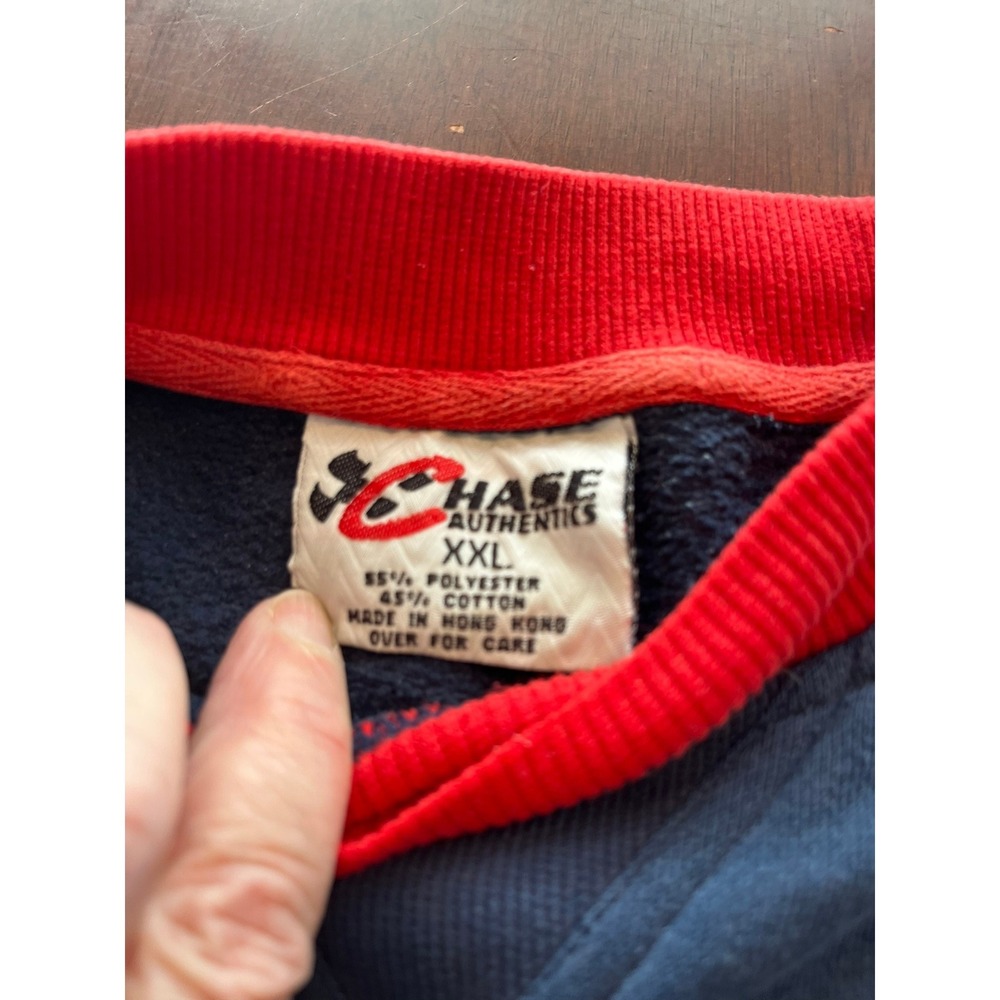 Rusty Wallace NASCAR Racing Sweatshirt Adult XXL Blue Red Chase Authentics - Picture 5 of 8